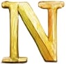a gold letter n.jpg